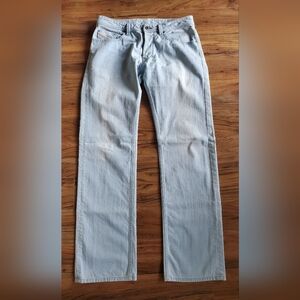 Diesel Industry Men"s Larkee 32x34 Lght Wash Denim Jeans Button Fly Straight Leg